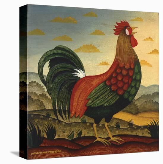 Rooster-Diane Ulmer Pedersen-Stretched Canvas