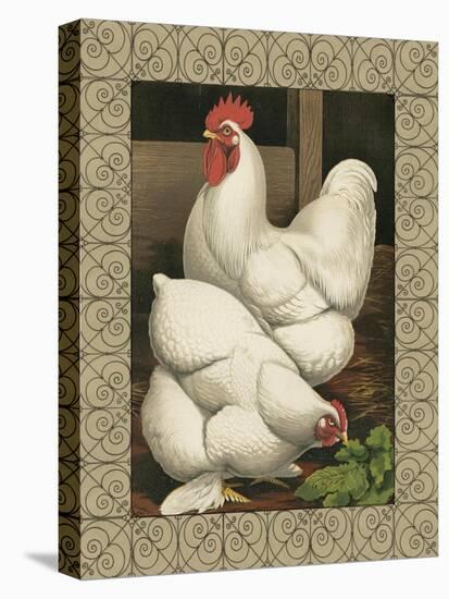 Roosters I-Cassel-Stretched Canvas