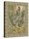 Roosters II-Cassel-Stretched Canvas