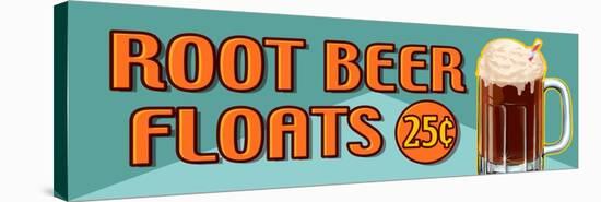 Root Beer Floats 25 Cents Oblong-Retroplanet-Premier Image Canvas