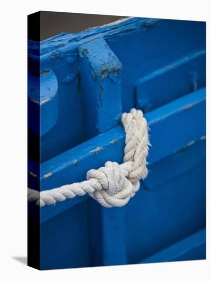Rope, Boat, Blue, Wood, Up, Detail-Andrea Haase-Premier Image Canvas