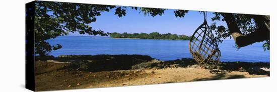 Rope Swing Hanging from a Tree on the Beach, Negril, Jamaica-null-Premier Image Canvas