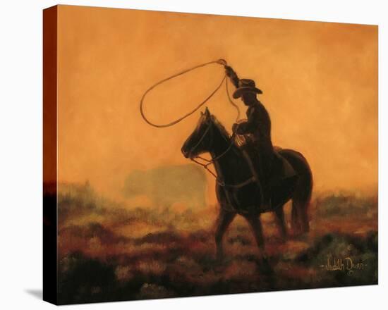 Ropin'-Judith Durr-Stretched Canvas