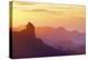 Roque Bentayga at sunset, Gran Canaria, Canary Islands, Spain, Atlantic Ocean, Europe-Neil Farrin-Premier Image Canvas