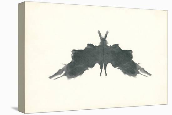Rorschach Test in Black-null-Stretched Canvas