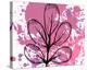 Rose Abstract Brush Splash Leaves-Irena Orlov-Stretched Canvas