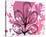 Rose Abstract Brush Splash Leaves-Irena Orlov-Stretched Canvas