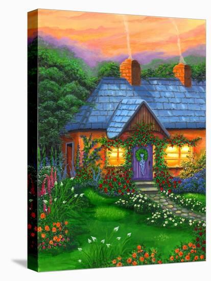 Rose Cottage-Bonnie B. Cook-Premier Image Canvas