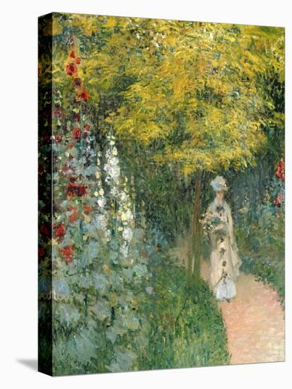 Rose Garden, 1876-Claude Monet-Premier Image Canvas