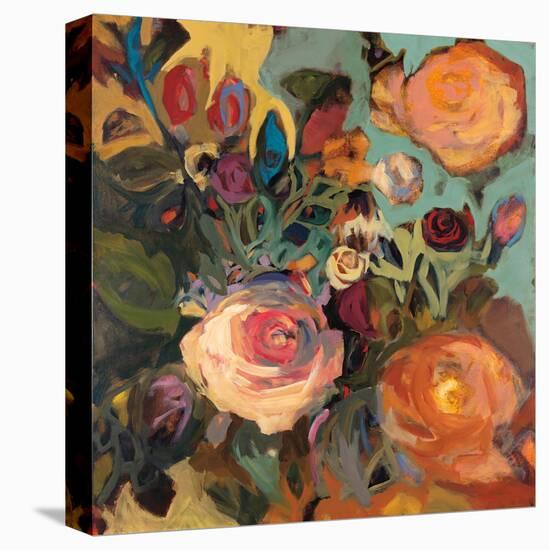 Rose Garden II-Jennifer Harwood-Stretched Canvas