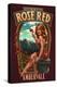 Rose Red Amber Ale Pinup Girl-Lantern Press-Stretched Canvas