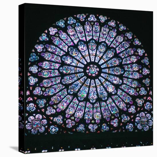 Rose window in Notre Dame, 14th century. Artist: Unknown-Unknown-Premier Image Canvas