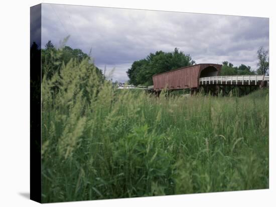 Roseman Covered Bridge, Iowa, USA-null-Premier Image Canvas