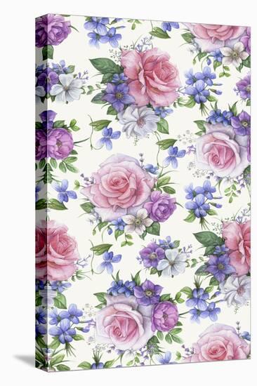 Roses and Hellebore-Maria Rytova-Premier Image Canvas