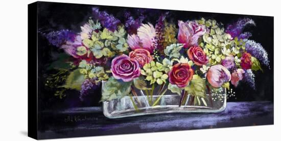Roses and Lilacs-Nel Whatmore-Stretched Canvas