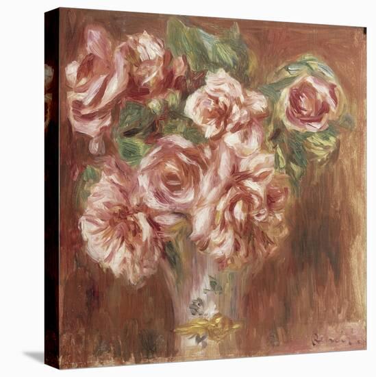 Roses dans un vase-Pierre-Auguste Renoir-Premier Image Canvas
