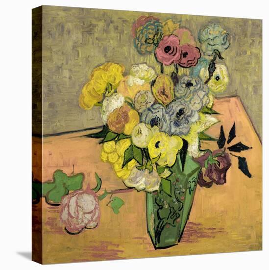 Roses et anemones. Oil on canvas (June 1890) 51.7 x 52 cm R.F. 1954-12.-Vincent van Gogh-Premier Image Canvas