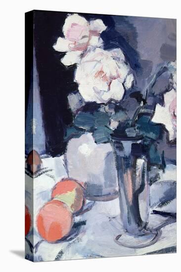 Roses in a Vase (Oil on Canvas)-Samuel John Peploe-Premier Image Canvas