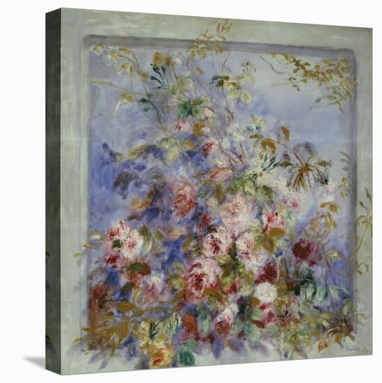 Roses in a Window; Roses Dans Une Fenetre-Pierre-Auguste Renoir-Premier Image Canvas