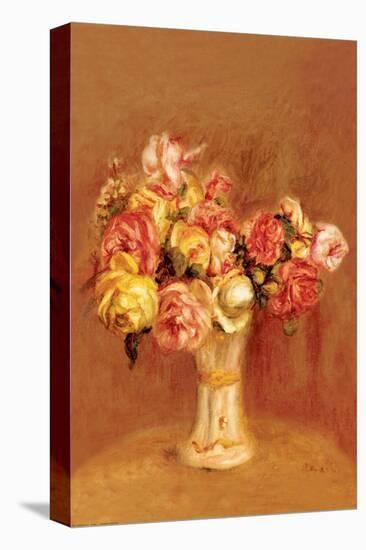 Roses in Sevres Vase-Pierre-Auguste Renoir-Stretched Canvas