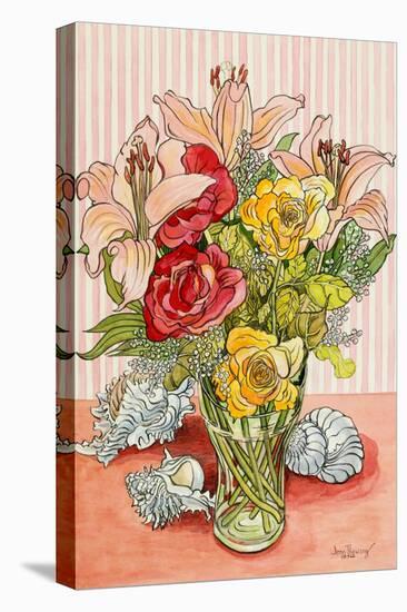 Roses, Lillies and Shells, 2008-Joan Thewsey-Premier Image Canvas