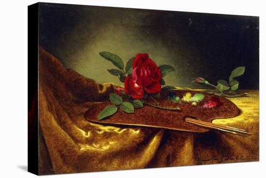 Roses on a Palette, 1880's-Martin Johnson Heade-Premier Image Canvas