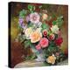 Roses, Pansies and Other Flowers in a Vase-Albert Williams-Premier Image Canvas