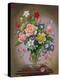 Roses, Peonies and Freesias in a Glass Vase-Albert Williams-Premier Image Canvas