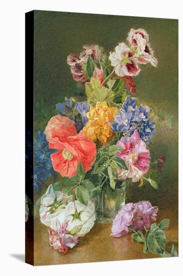 Roses, Poppy and Pelargonia-James Holland-Premier Image Canvas