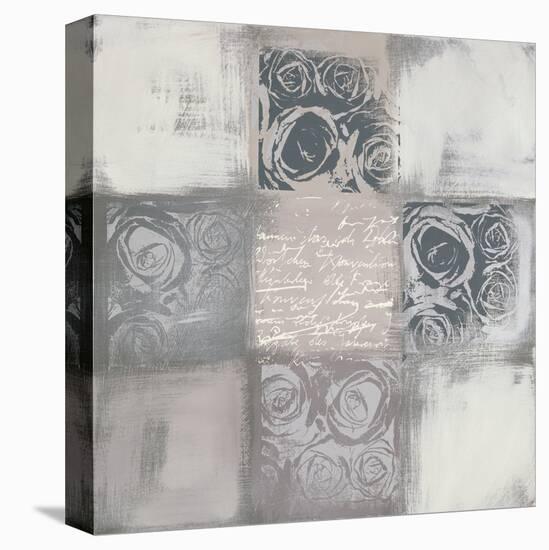 Roses Variation in Grey-Anna Flores-Stretched Canvas