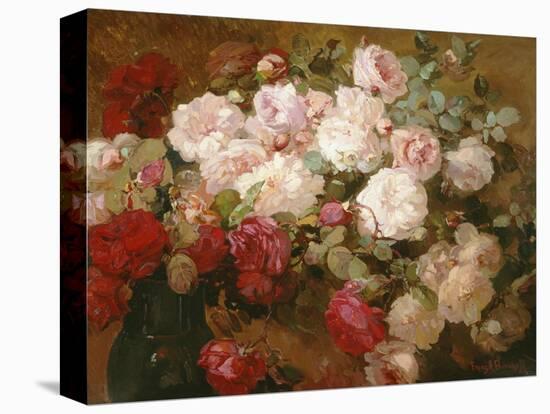 Roses-Franz Bischoff-Stretched Canvas