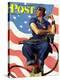 "Rosie the Riveter" Saturday Evening Post Cover, May 29,1943-Norman Rockwell-Premier Image Canvas