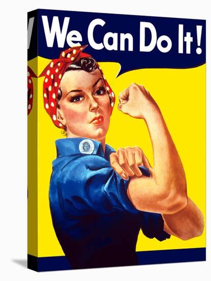 Rosie the Riveter Vintage War Poster from World War Two-Stocktrek Images-Premier Image Canvas