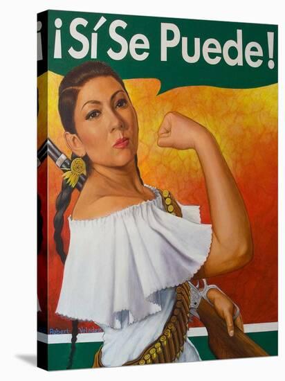 Rosita (¡Sí Se Puede!)-Robert Valadez-Stretched Canvas