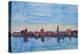Rostock Germany Harbour View in Baltic Sea-Markus Bleichner-Stretched Canvas