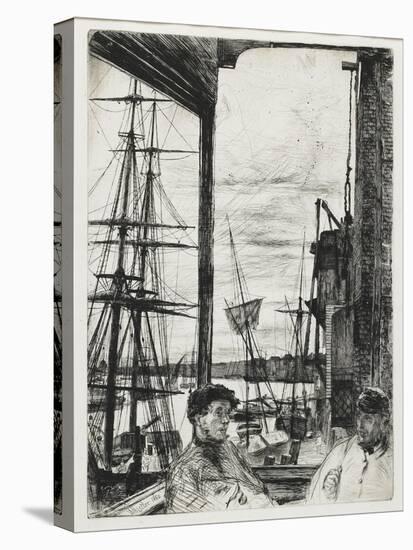 Rotherhithe from Sixteen Etchings of Scenes on the Thames and Other Subjects, 1860-James Abbott McNeill Whistler-Premier Image Canvas