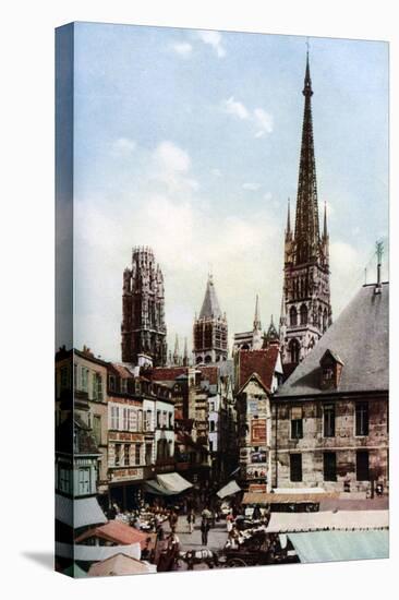 Rouen Cathedral, Normandy, France, C1930S-Donald Mcleish-Premier Image Canvas
