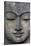 Rough Stone Buddha Face-null-Stretched Canvas