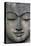 Rough Stone Buddha Face-null-Stretched Canvas