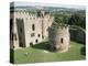 Round Church and Great Hall, Ludlow Castle, Shropshire, England, United Kingdom-David Hunter-Premier Image Canvas