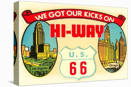 Route 66 Decal-null-Stretched Canvas