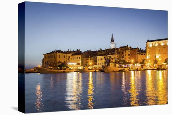 Rovinj, Croatia, Europe. View of the City at Dusk from the Harbour-Francesco Riccardo Iacomino-Premier Image Canvas