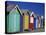 Row of Beach Huts Painted in Bright Colours, Brighton Beach, Near Melbourne, Victoria, Australia-Mawson Mark-Premier Image Canvas