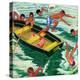 "Rowboat Diving", July 12, 1952-Mead Schaeffer-Premier Image Canvas
