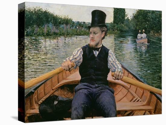 Rower in a Top Hat, C.1877-78-Gustave Caillebotte-Premier Image Canvas