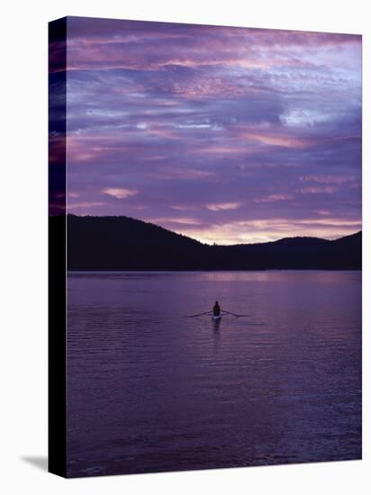 Rowing at Sunset-null-Premier Image Canvas