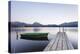 Rowing Boat on Hopfensee Lake at Sunset, Near Fussen, Allgau, Allgau Alps, Bavaria, Germany, Europe-Markus Lange-Premier Image Canvas