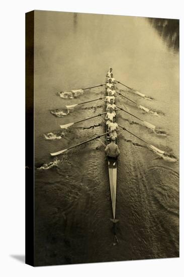 Rowing Crew-null-Stretched Canvas