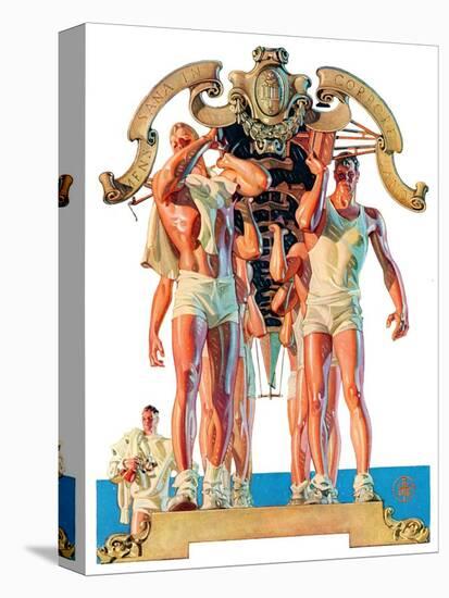 "Rowing Team,"August 6, 1932-Joseph Christian Leyendecker-Premier Image Canvas