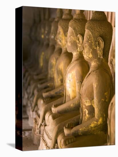 Rows of Buddha Statues, Wat Si Saket, Vientiane, Laos-Michele Falzone-Premier Image Canvas